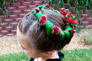 Now take your flower hair pins and insert them around the wreath wherever you think it looks good.
