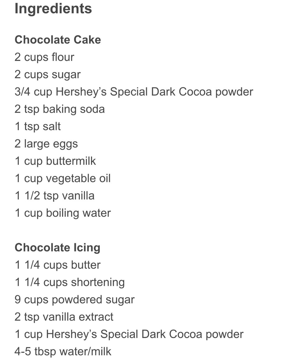 Best Chocolate Cake Ever. With Chocolate Icing.