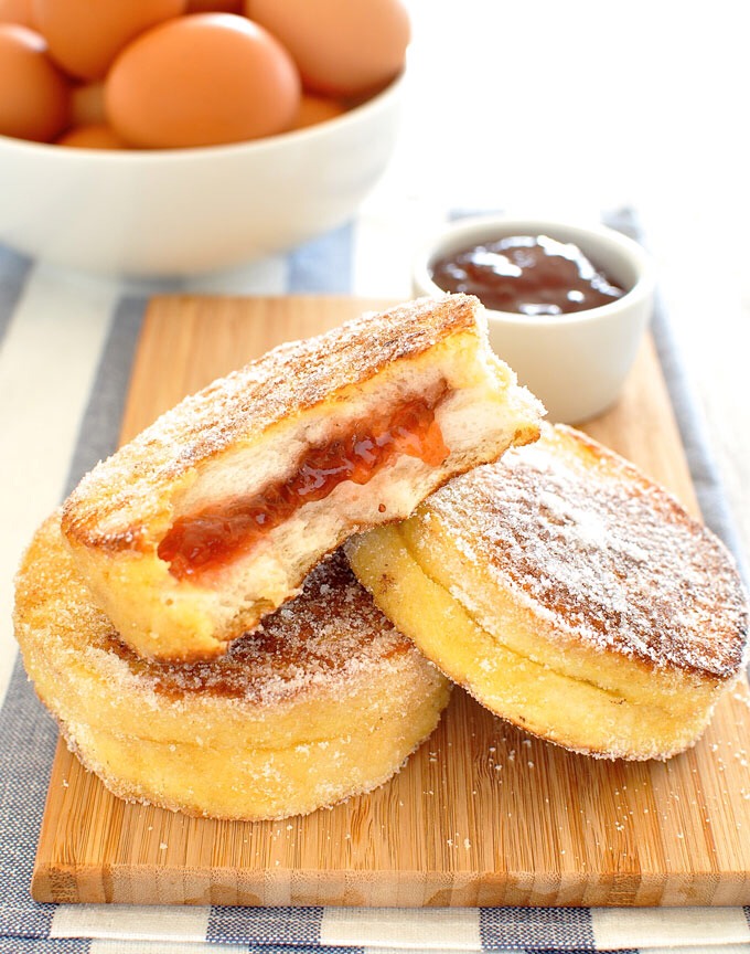 http://www.recipetineats.com/jam-jelly-doughnut-french-toast/