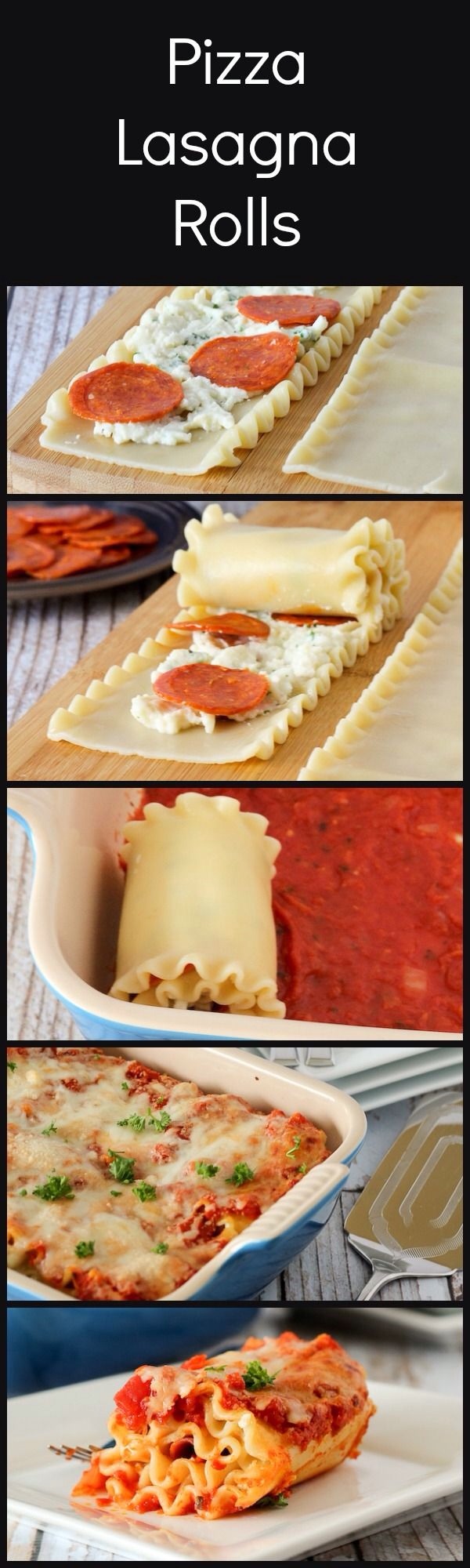 --->Pepperoni Pizza Lasagna Rolls<---
