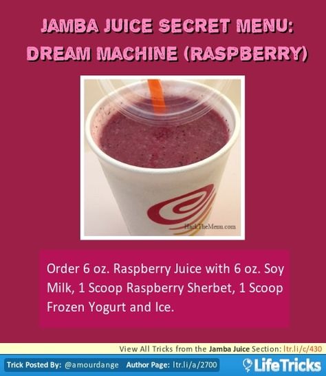 💟✨Jamba Juice Secret Menu & How To Order/ Make Them✨💟