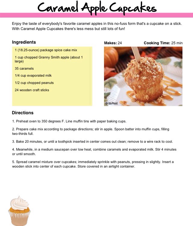 CARAMEL APPLE CUPCAKES 🍎🍴