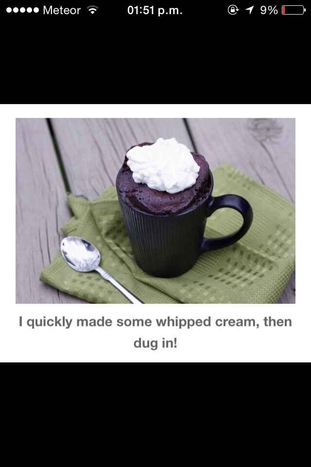 Nutella Brownie In A Mug