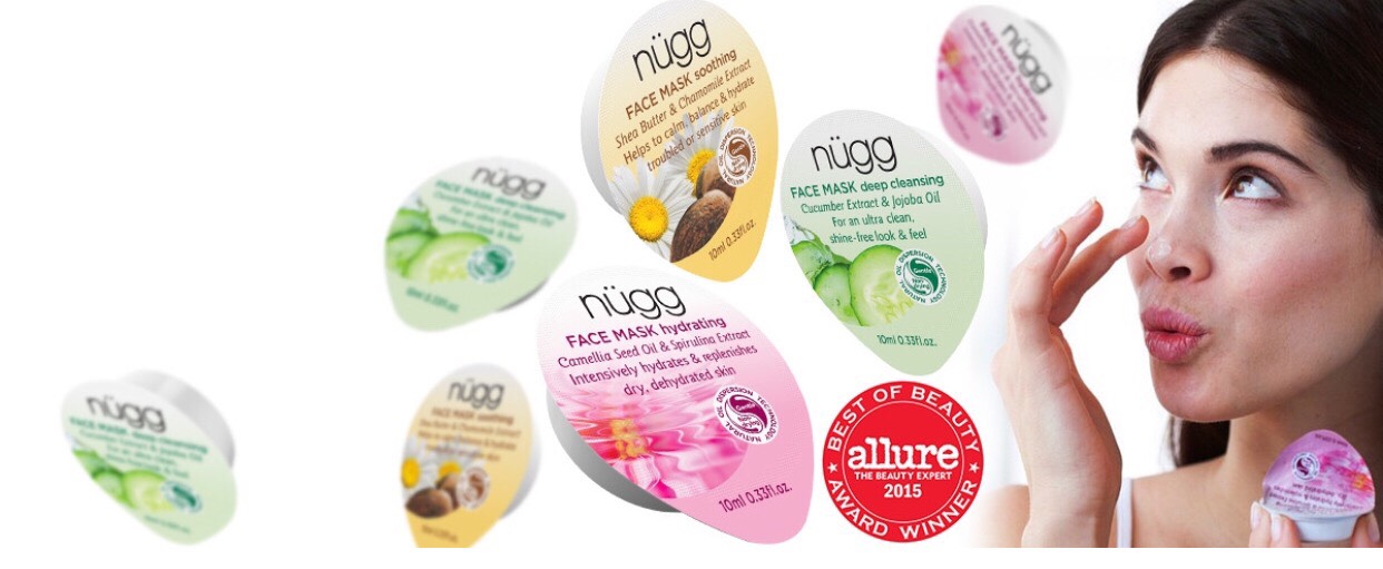                    About Nügg

 As The Face Mask Authority™, nügg is all about providing top quality skin treatments at affordable prices. Our innovative face masks are packaged in single serve pods and powered by cutting edge technology that eliminates the need for chemical emulsifiers. 
	•