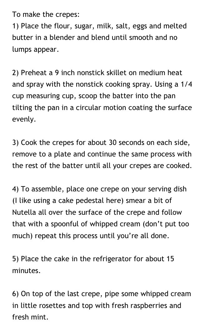Easy Nutella Crepe Cake Recipe 