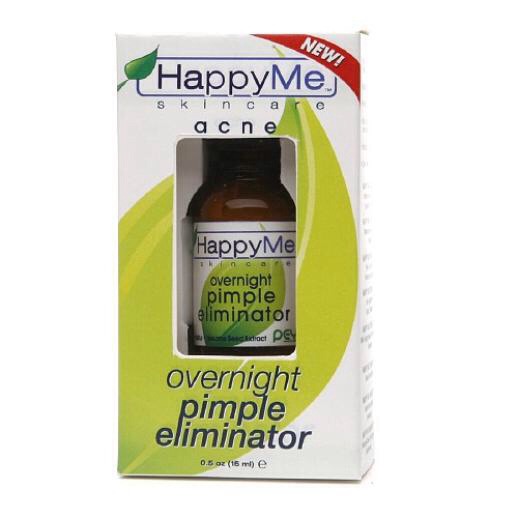 7. For a natural acne solution, try this overnight pimple eliminator. Created with lavender, rosemary and tangerine oils plus sulfur and zinc oxide, this natural treatment works to get rid of pimples overnight. 
Happy Me Skincare Overnight Pimple Eliminator, $7.64, Drugstore.com