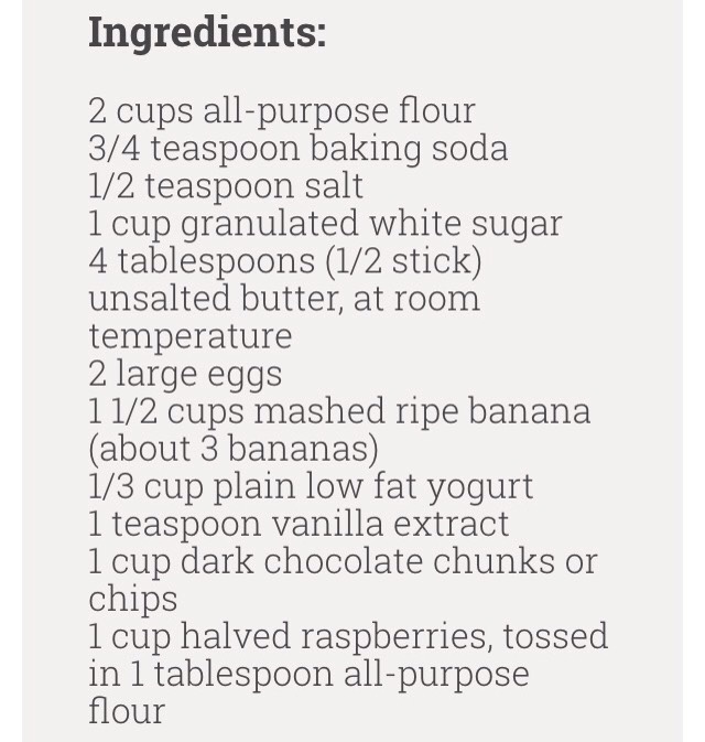 Raspberry Dark Chocolate Banana Bread