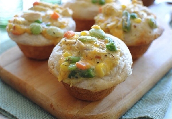 According to the writer of the recipe, these Mini Chicken Pot Pies are AMAZING! 
