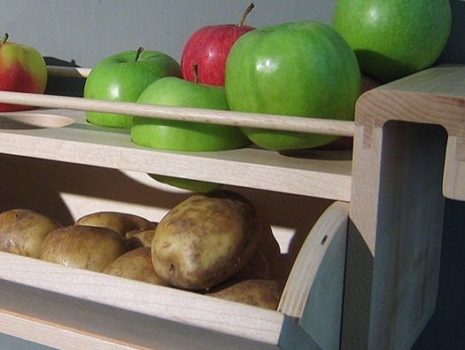 Store potatoes with apples to keep them from sprouting.
Unfortunately, this is not a two way street. Apples will rot faster when stored with potatoes.