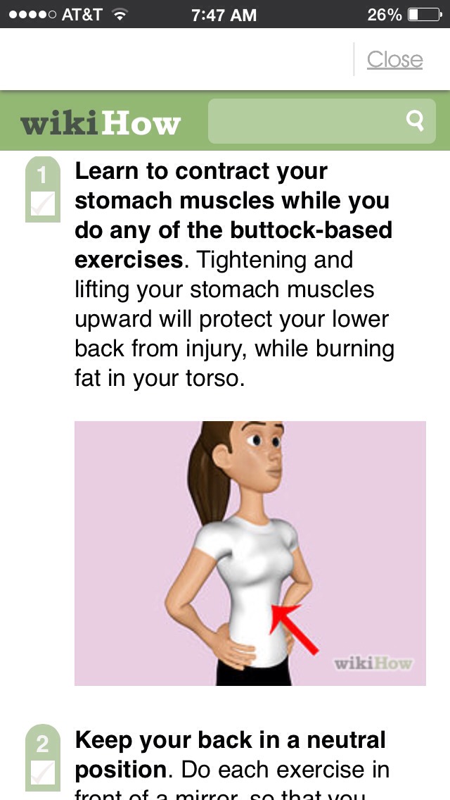 workouts, tips, etc for the healthy behind.