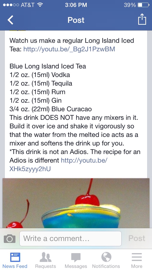 Blue Long Island Recipe 