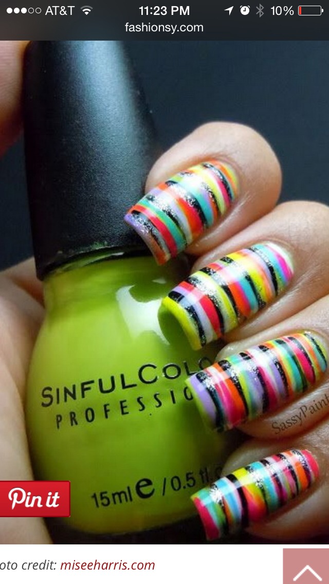 Nail Art: Super Fun Multicolor 