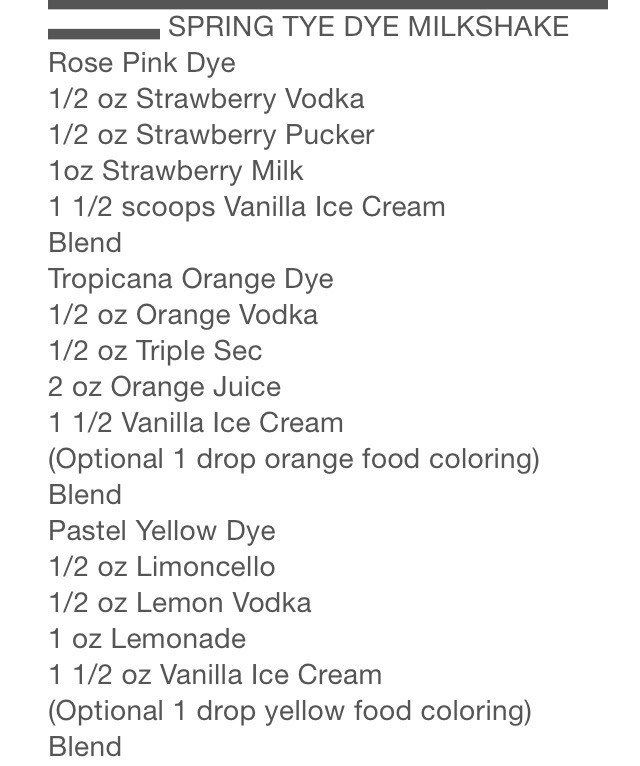 Spring Tye Dye Milkshake 🍃🌸🍦