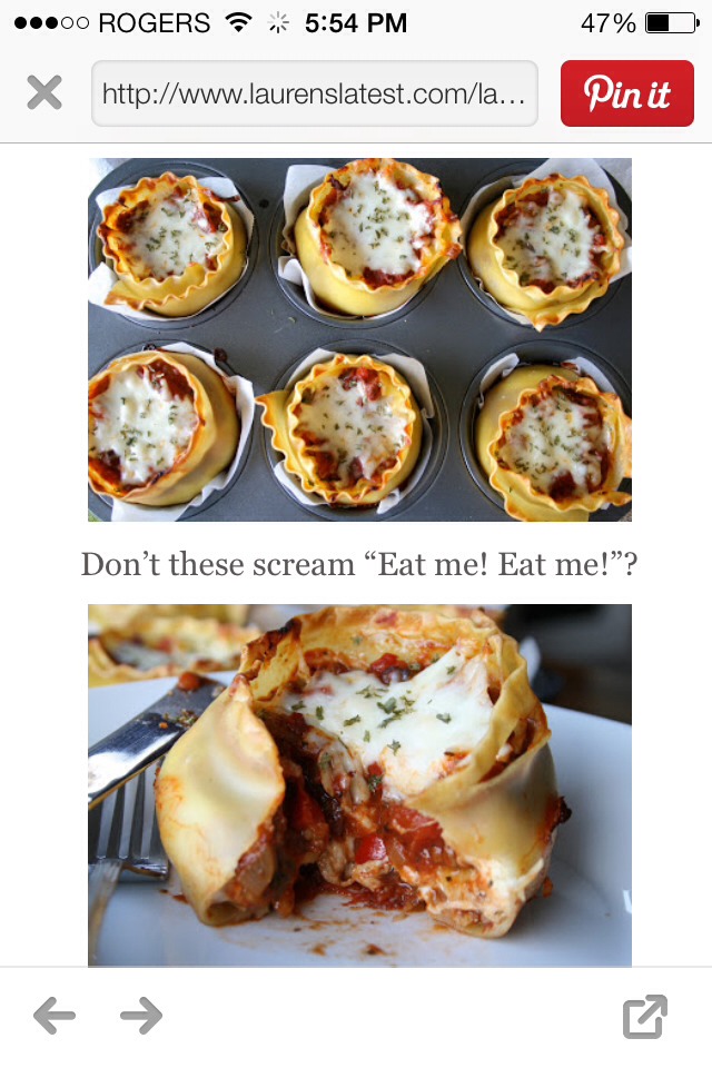 Lasagna Cups