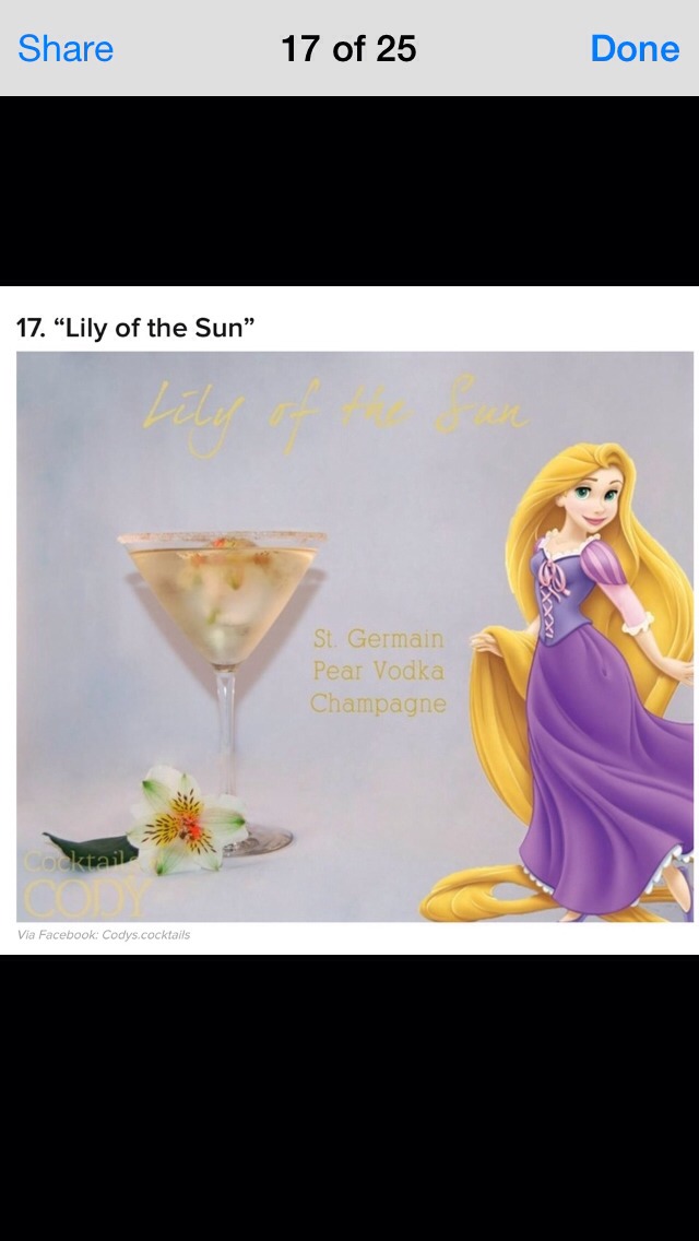 Disney cocktails 🍹