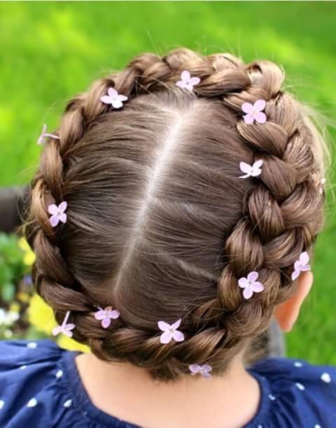 💕28 Braided & Knotted Hairdos For Little Girls💕