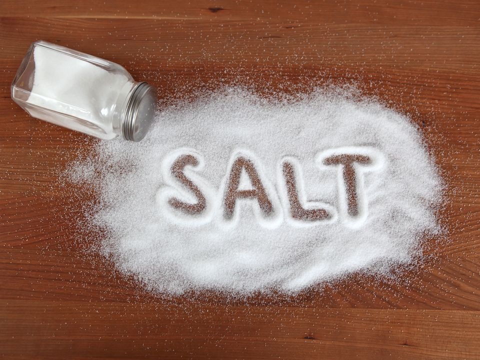 Then add some salt. About 2 tablespoons should do the trick.