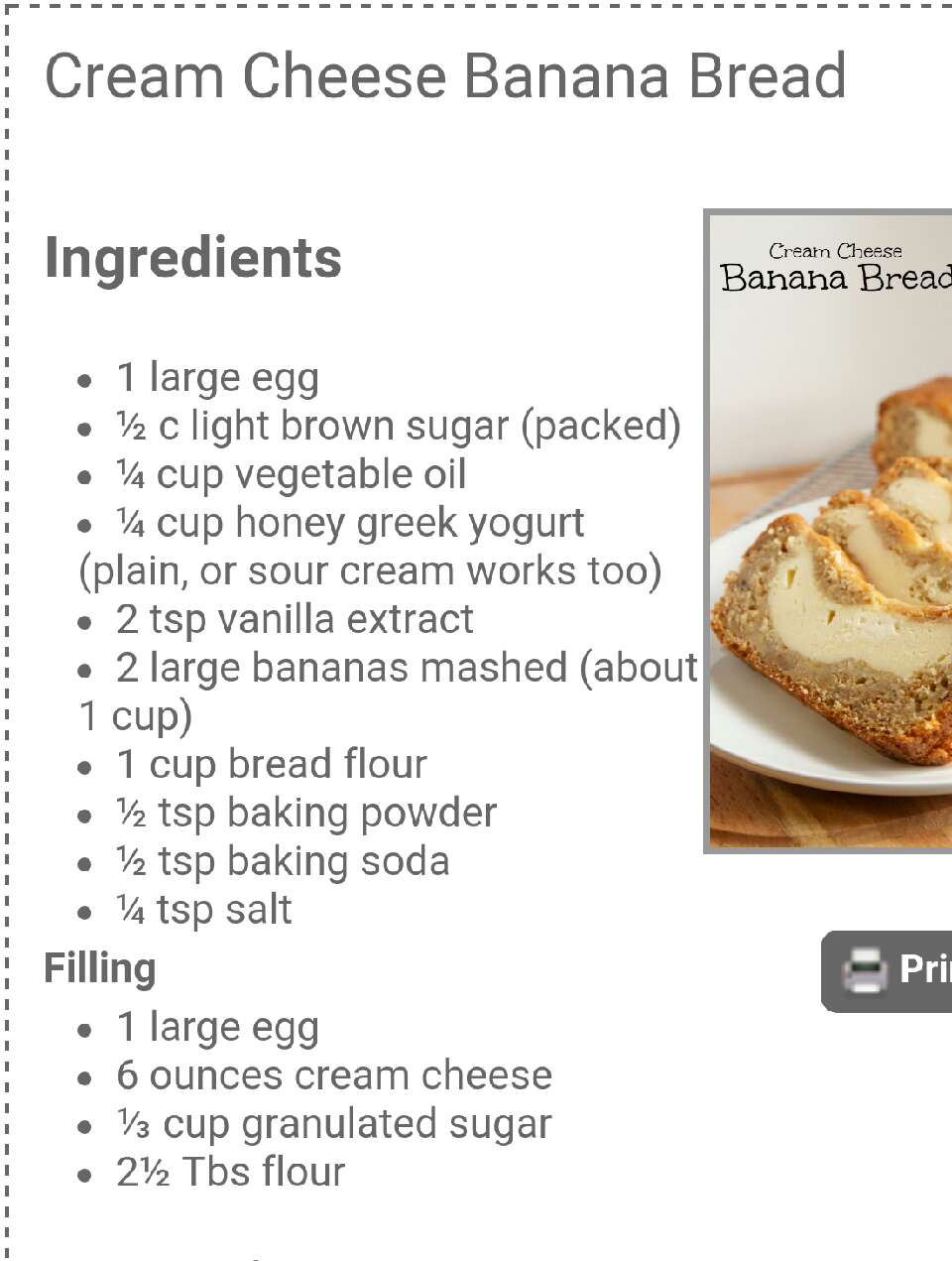 Cream Cheese Banana Bread!