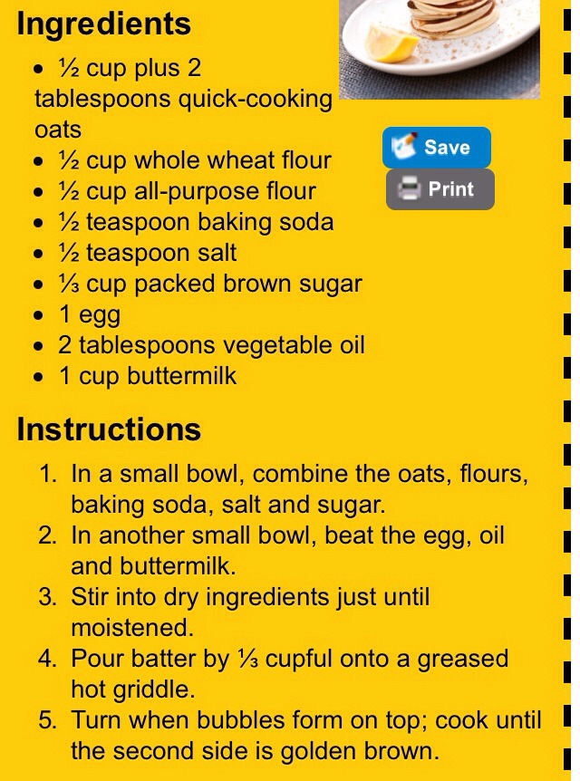 Brown Sugar Oatmeal Pancakes