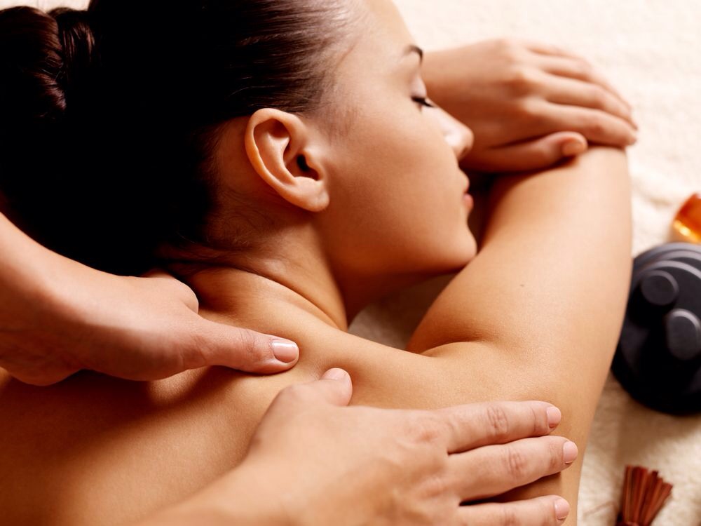 Massages that use effleurage movements, a technique that helps to improve skin circulation, is a great way to maintain skin health. There are also techniques that can help to smooth cellulite if that is a concern. Here's all the info you need: http://en.m.wikipedia.org/wiki/Effleurage