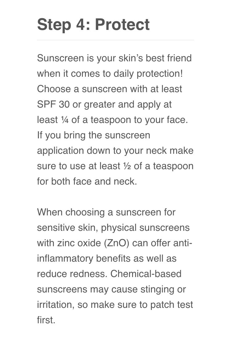 Skincare Routine Guide For SENSITIVE skin 