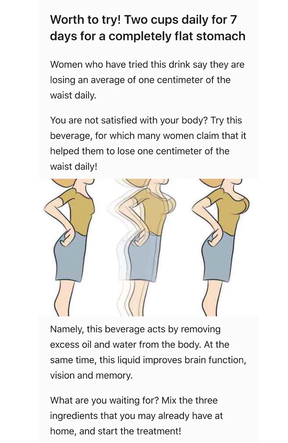 ✨🎀WANT A FLAT STOMACH?? 2 CUPS Daily For 7 Days🎀✨
