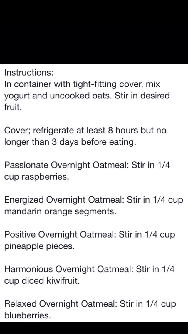 Overnight Oatmeal! The Most Perfect, Healthy And Quick Breakfast To Fuel You Up For The Day!