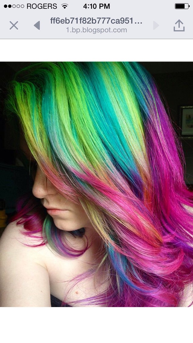 Rainbow Hair Colors 