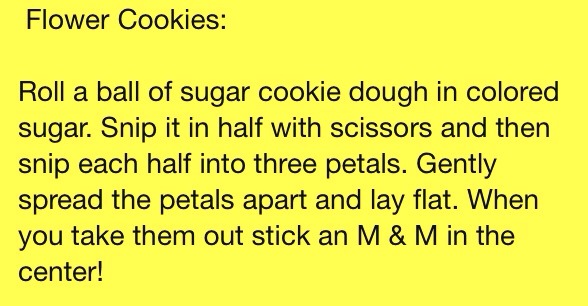 Flower Cookies-Easter Ideas
