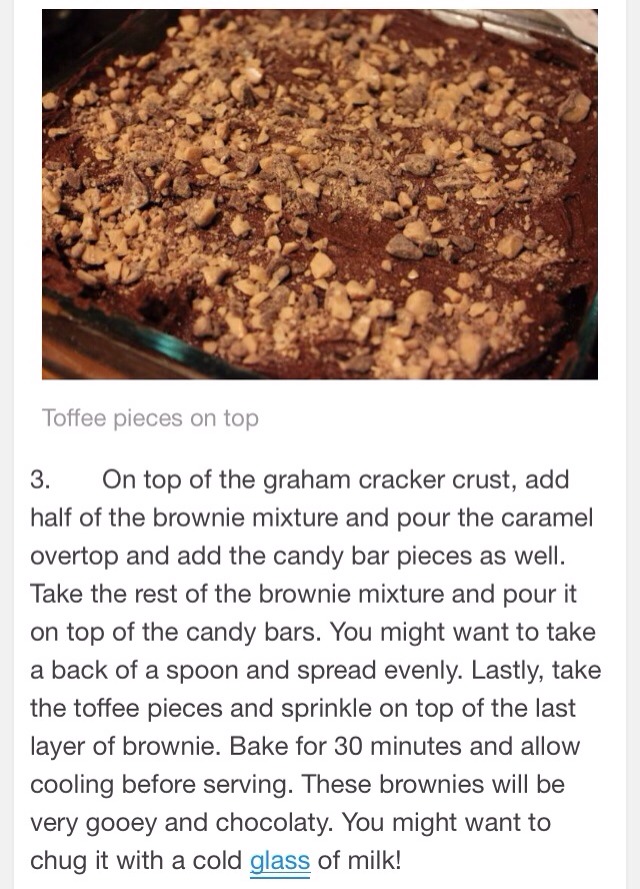 Candy Bar Brownies