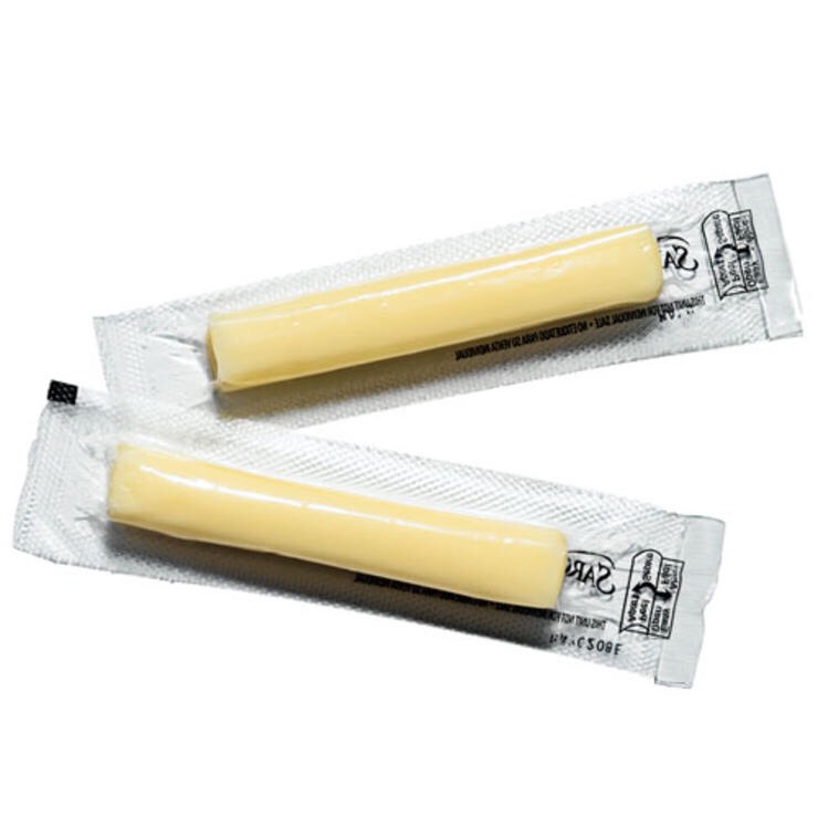 2 SARGENTO LIGHT STRING CHEESE SNACKS
Any food you can play with is a great distraction; plus, the protein battles mid-afternoon hunger pangs.
