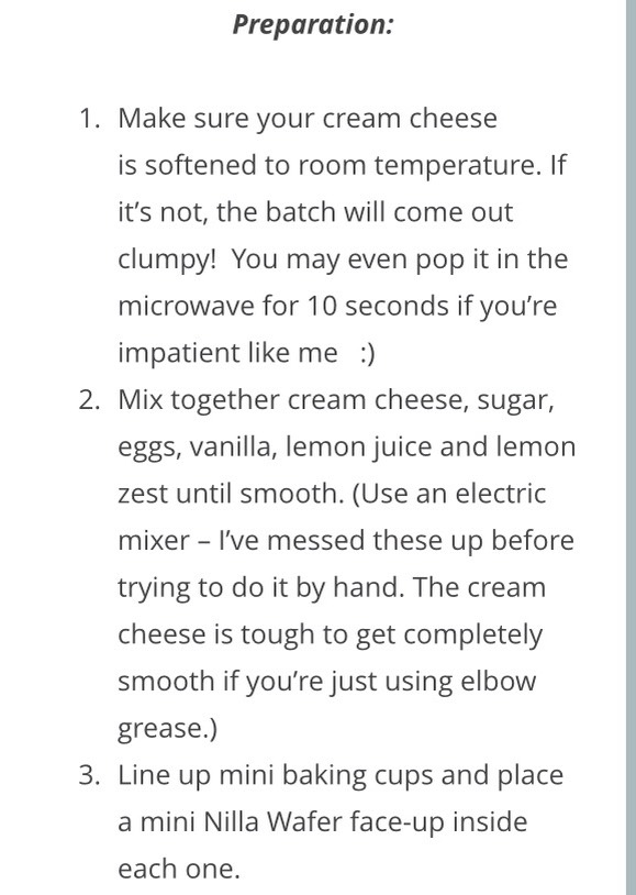Mini Cheesecakes Recipe