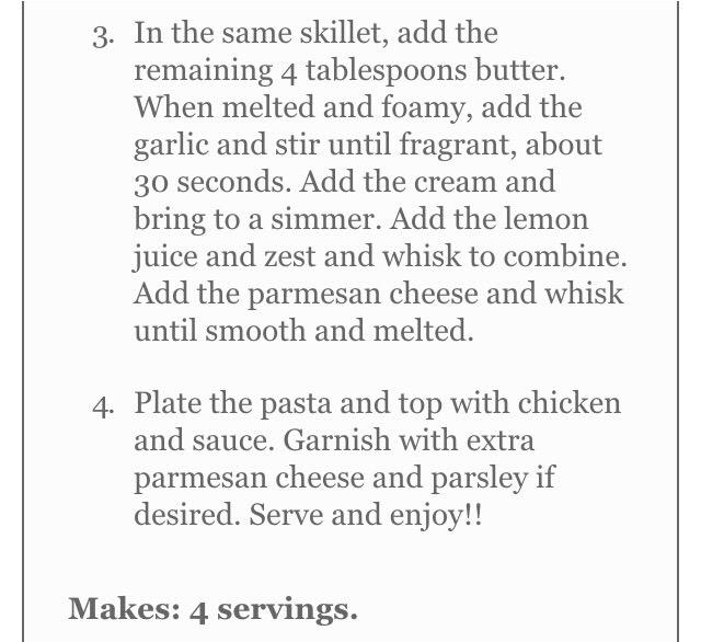 Crispy Lemon Chicken Pasta 😍