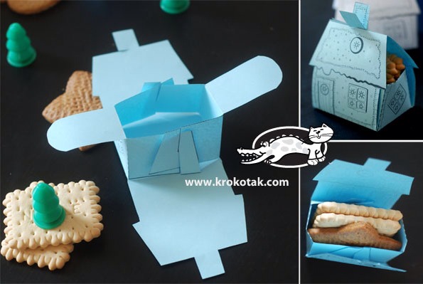 Print the template on a coloured paper and assemble.