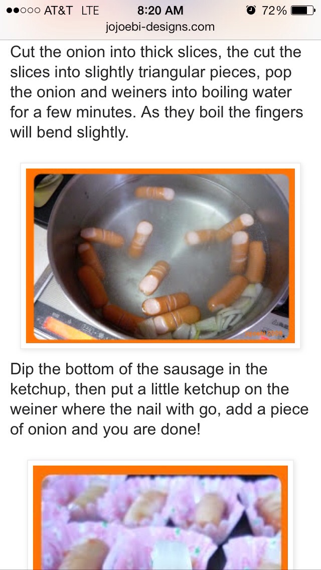 Halloween Finger Food - Great For Parties