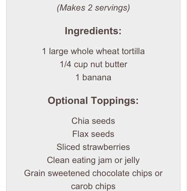 Clean Eating Banana Wrap
