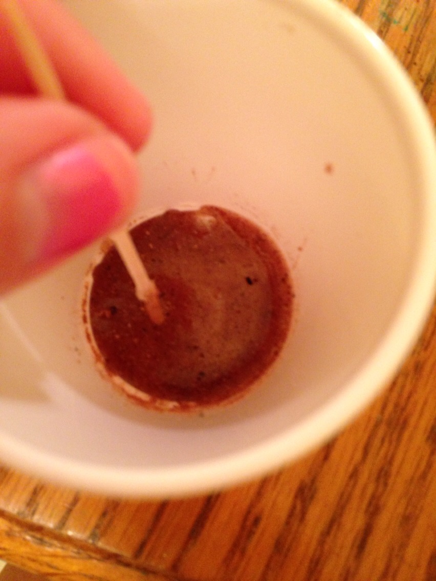 Stir with a toothpick