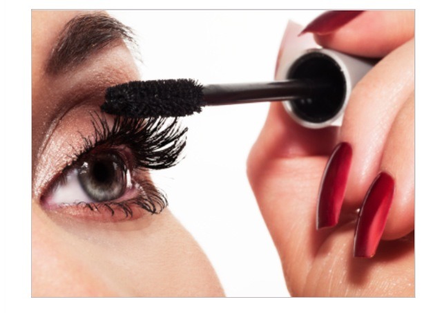 Warm mascara goes on easier and smoother. You can heat your mascara by placing it in a bowl of hot water or by using your body heat i.e. Placing it between crossed legs.