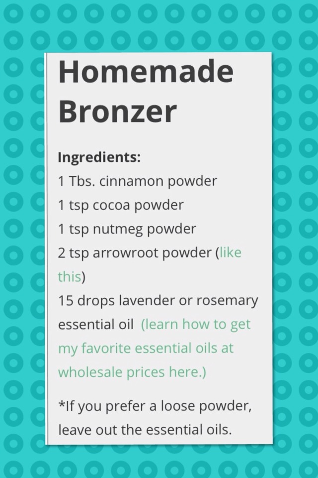 Easy Cheap And Natural Homemade Bronzer 