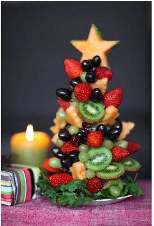 Fruit Christmas tree.