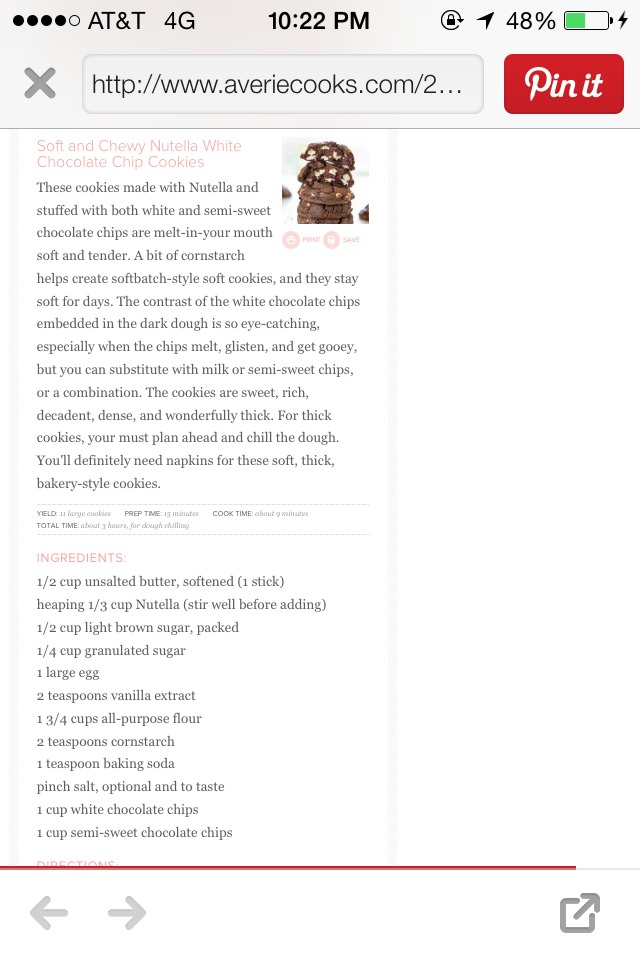 Soft And Chewy Nutella White Chocolate Chip Cookies