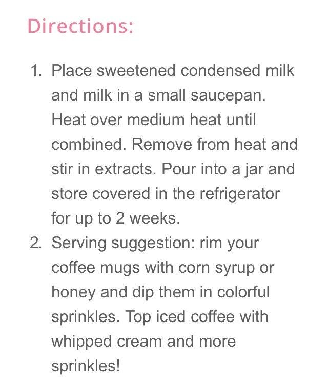 Funfetti Coffee Creamer 