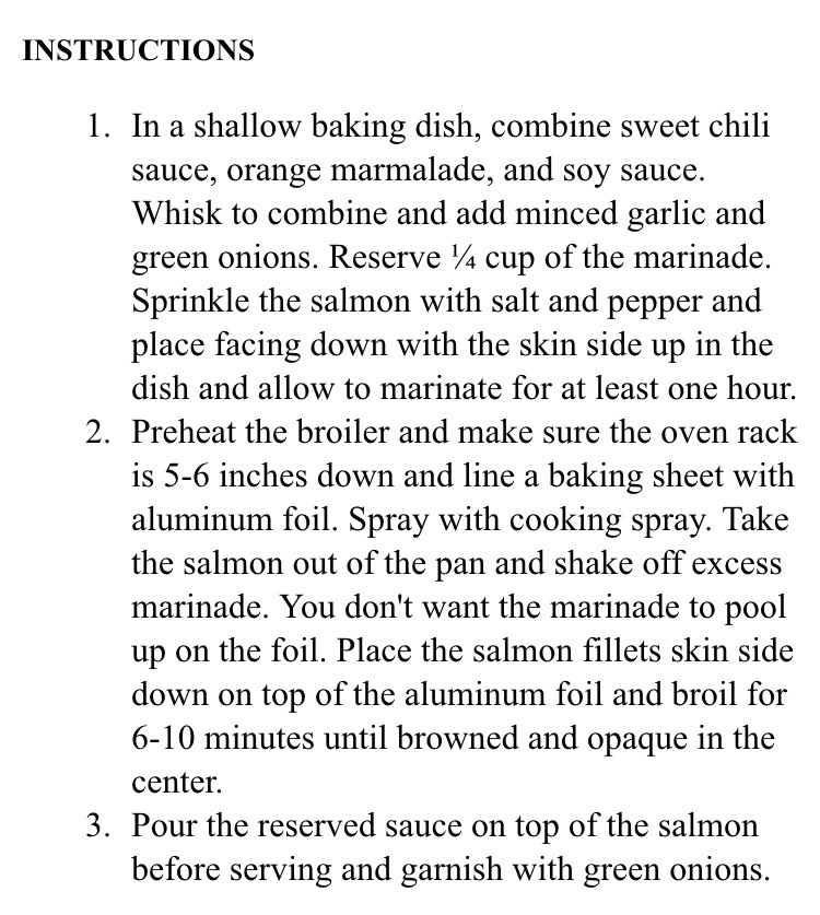 Sweet Chili Garlic Glazed Salmon!!