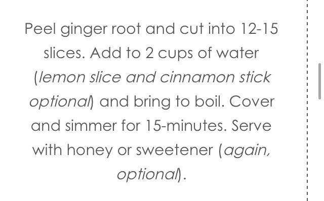 " METABOLISM BOOSTING GINGER ROOT TEA"
