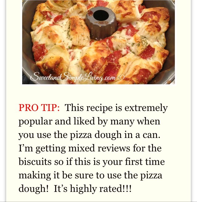 " Easy Pull Apart Pizza Bread"😋💯