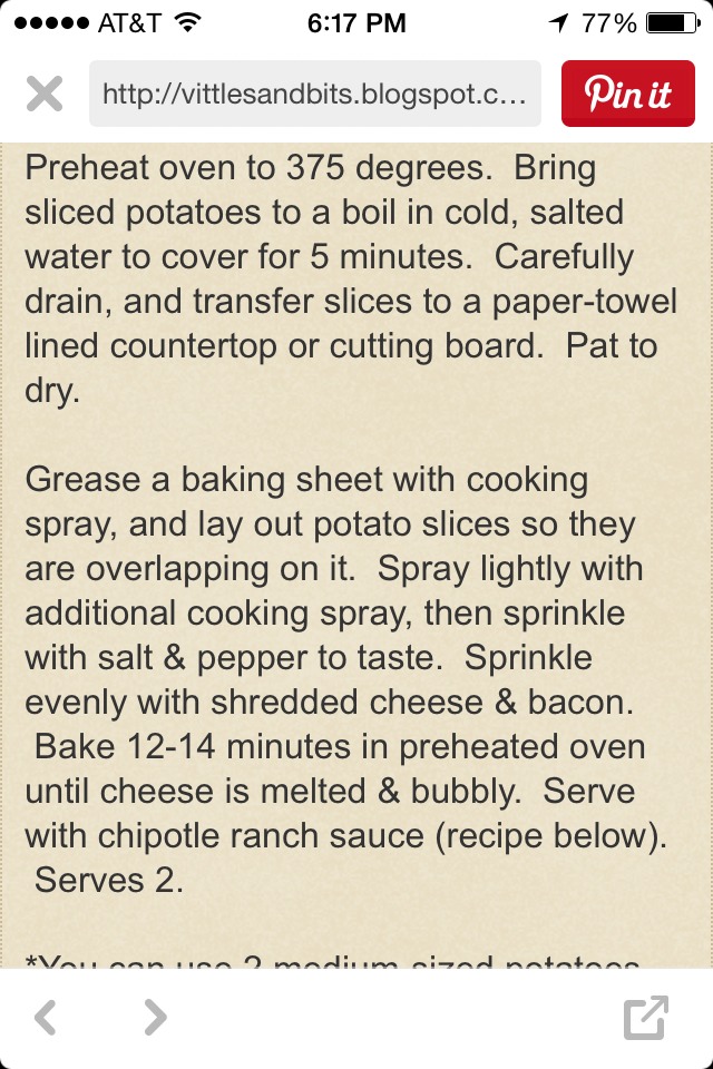 Cheese And Bacon Potatoes
