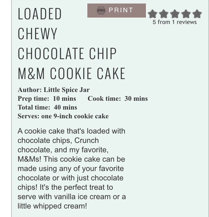 Cookie Cake