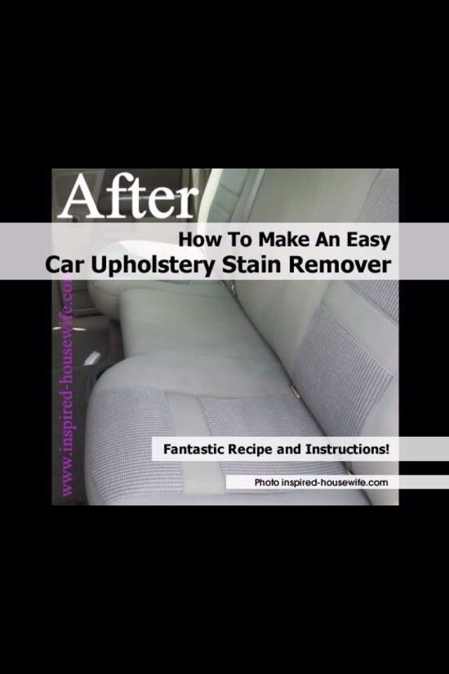 Clean Your Car Seats/remove Stains For Cheap Save $$$: