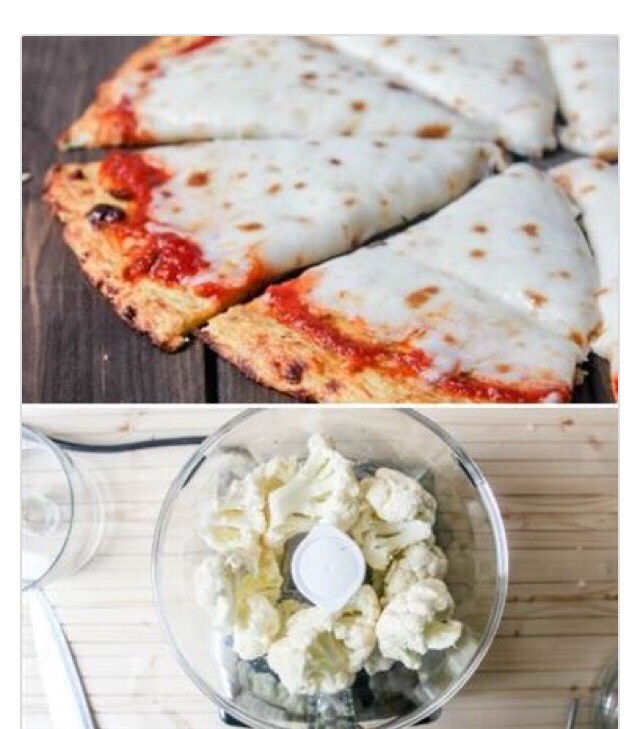 11. Gluten-Free Pizza Crust

Blend up some cauliflower for a gluten-free flavorful pizza crust.