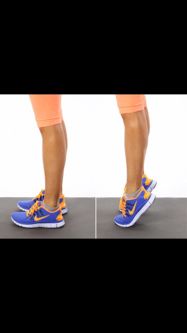 Do calf raises while lathering your hair!